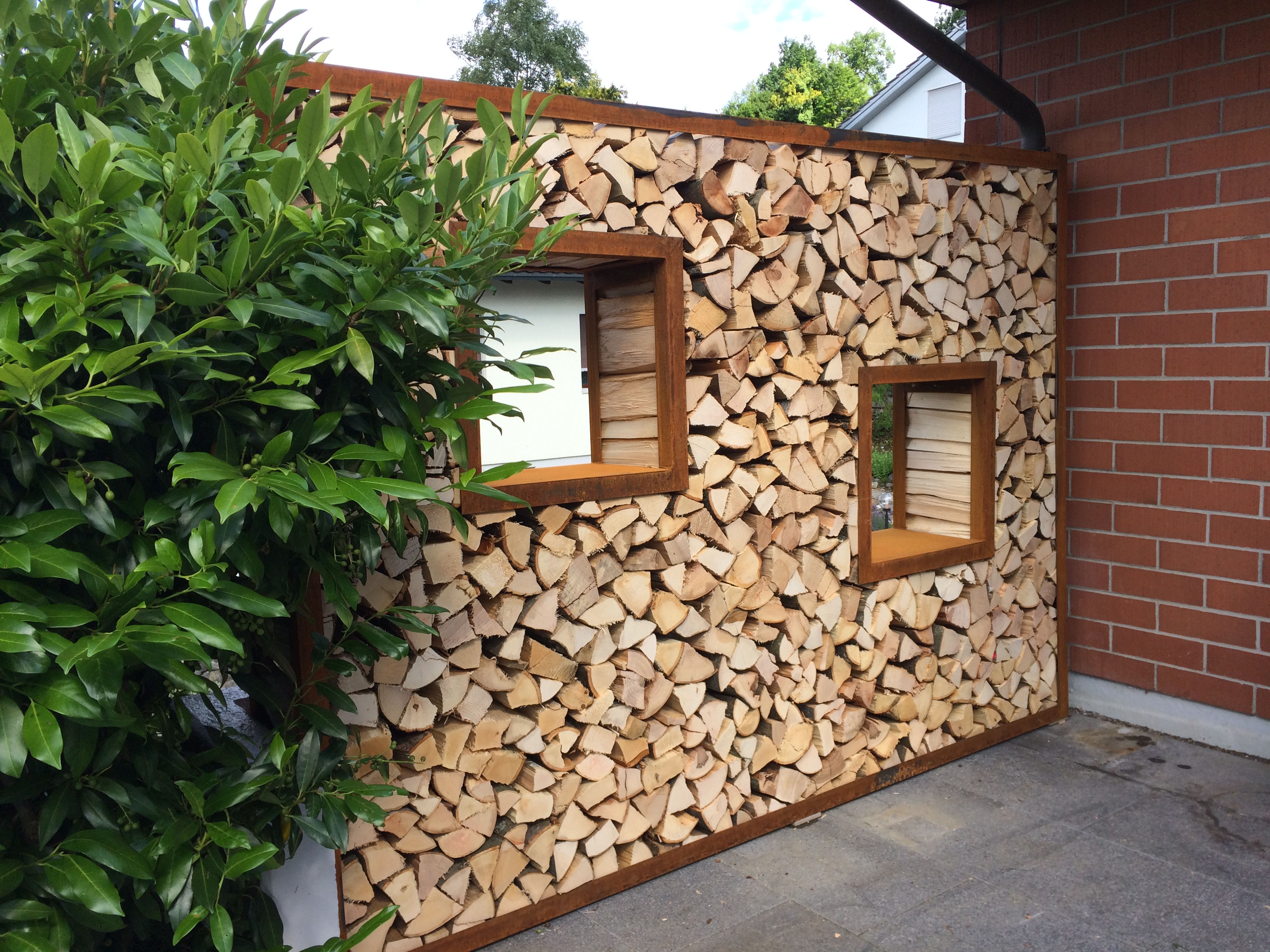 Eisengestell als Sichtschutz